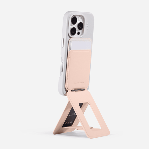Snap Phone Tripod Wallet MOVAS™ - MagSafe Compatible For Phones MS027W Peach pink