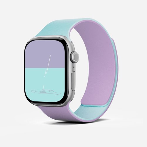 Snap Duo Watch Bands For Watches MD025 46 Peony x Aqua 