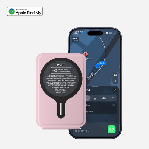 Trackable Tripod Wallet For Phones MS027WF 