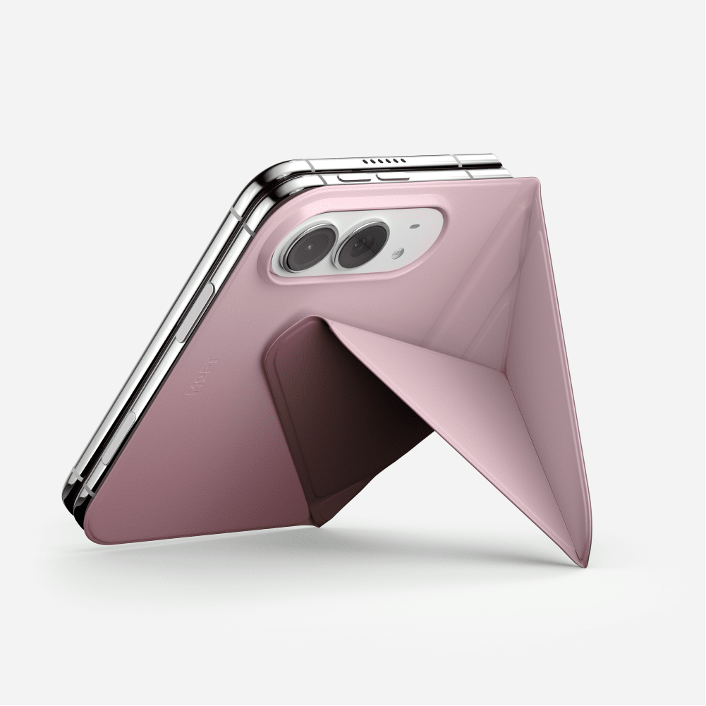 Dynamic Folio for iPhone Duo in Light Pink x Brownie