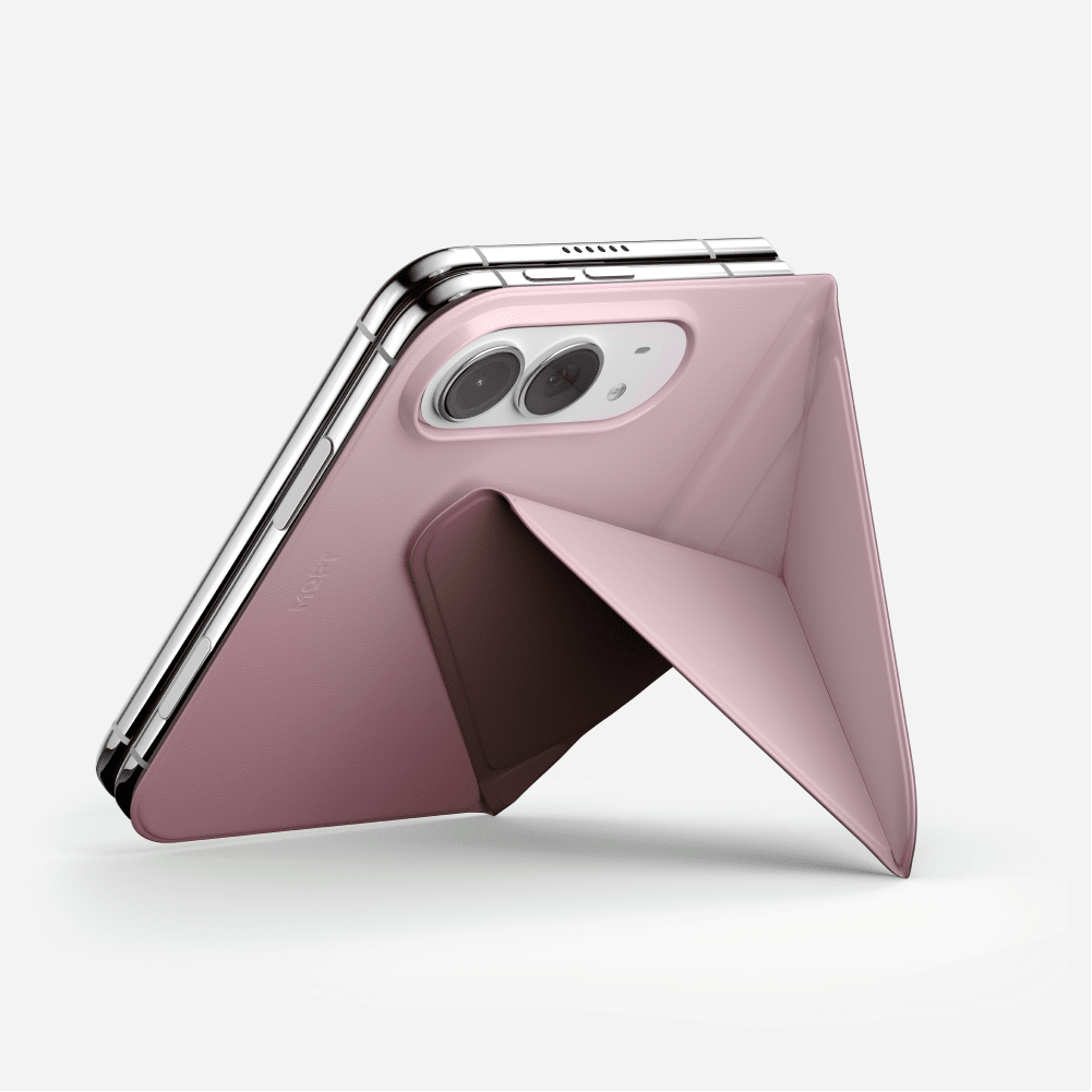 Dynamic Folio for iPhone Duo in Light Pink x Brownie