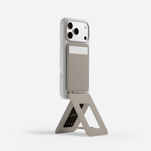 Snap Phone Tripod Stand MOVAS™ - MagSafe Compatible For Phones MS027 Tripod Wallet Taupe 