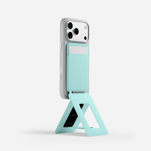 Snap Phone Tripod Stand MOVAS™ - MagSafe Compatible For Phones MS027 Tripod Wallet Aqua 