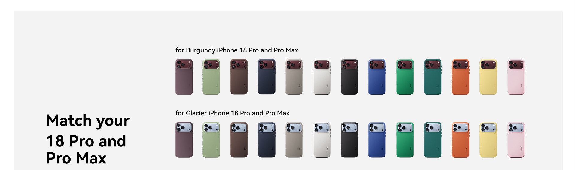13 MOFT Snap Case MOVAS colours matched to Burgundy and Glacier iPhone 18 finishes