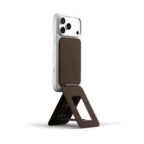 Snap Phone Tripod Stand MOVAS™ - MagSafe Compatible For Phones MS027 Tripod Stand MOVAS™-E Coffee Bio Leather Coffee