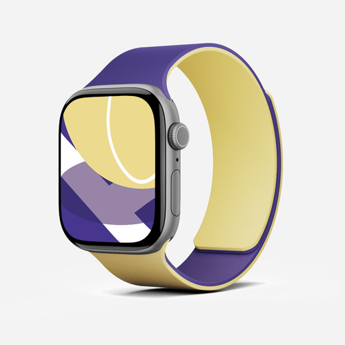 Snap Duo Watch Bands MD025 46 Strike Yellow x Poise Purple 